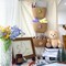 3-Tier Wall Hanging Baskets - Over the Door Cotton Rope Organizer, Decorative Storage Basket for Bedroom, Living Room, Kitchen, Entryway, Easter & Christmas (Brown Flower)
